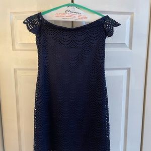 Lilly Pulitzer Gorgeous Navy Blue Dress, Excellent Condition, Size XS.